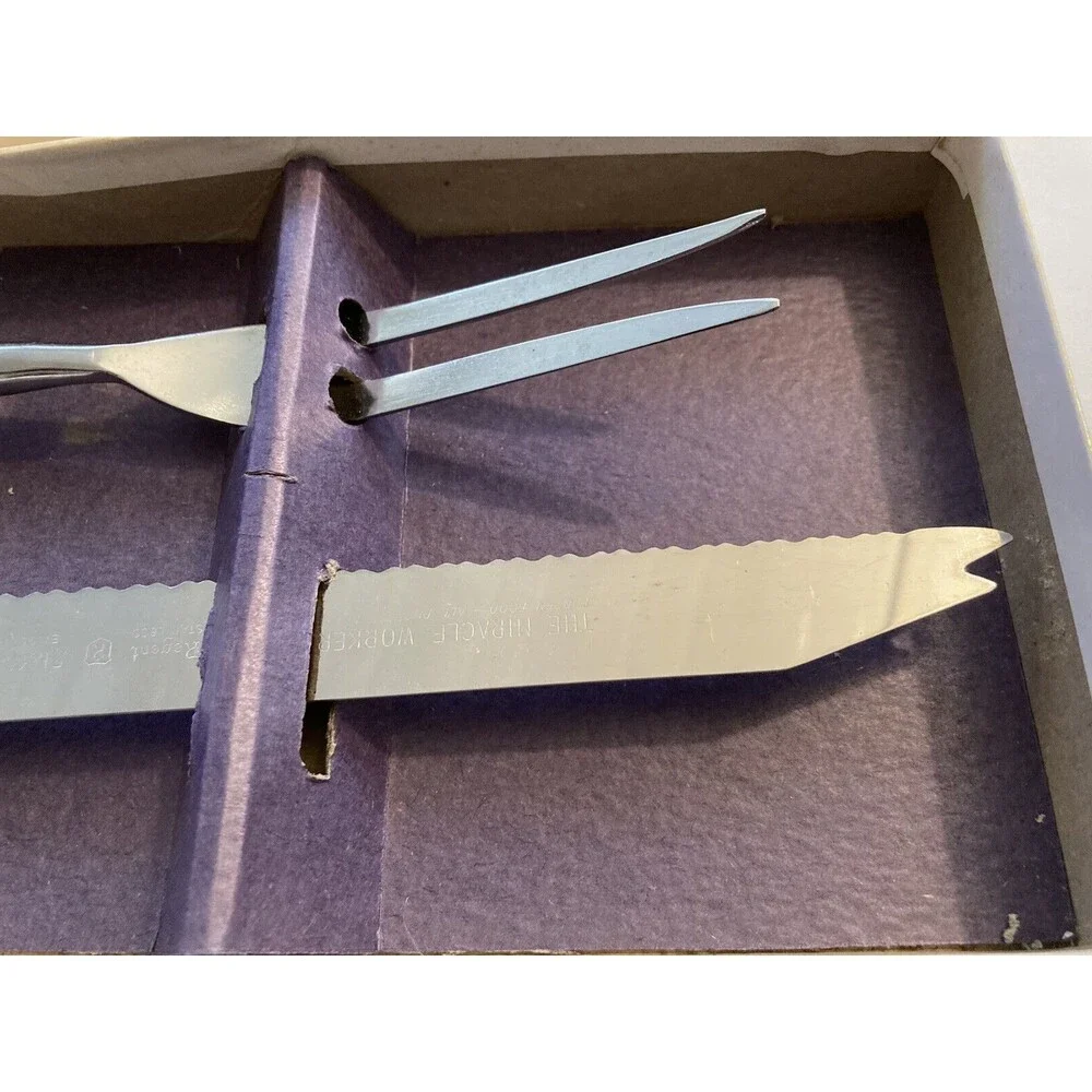 Vintage Emdeko Sheffield England Cutlery Set Desert Flower Stainless Steel